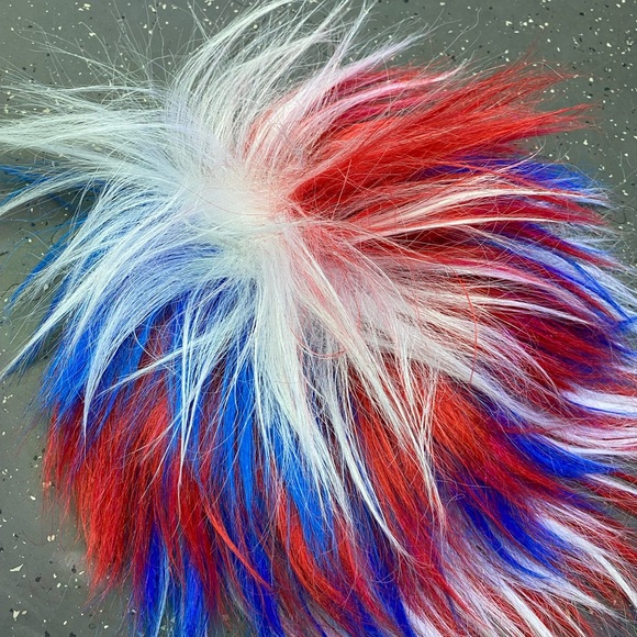 Patriotic Blue Star Cape and Wig Set - Picture 2 of 5